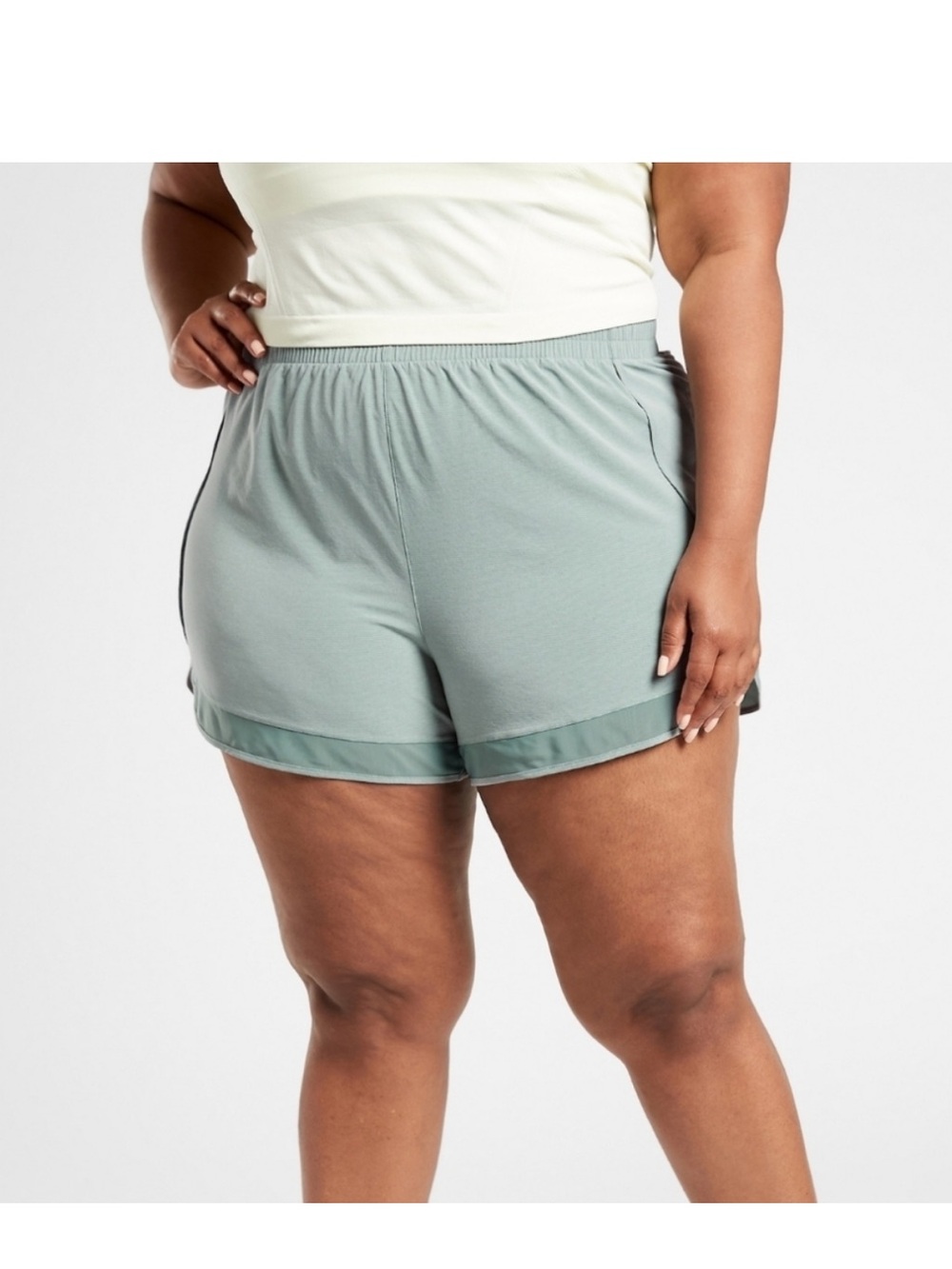 ATHLETA Mesh Racer Run Short - Picture 6 of 8